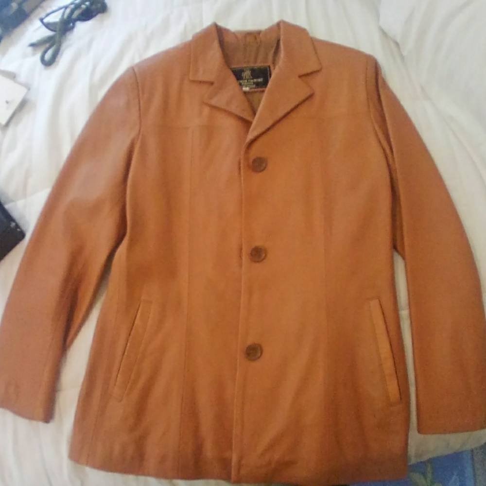 Light brown Italian Leather jacket